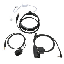 Throat Mic Headset with 7.1mm Plug for Two Way Radio, Noise Cancelling