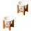 2Sets Aromabrenner Bambus Keramik Teelichthalter Duftöl Diffusor 5