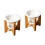 2Sets Aromabrenner Bambus Keramik Teelichthalter Duftöl Diffusor 6