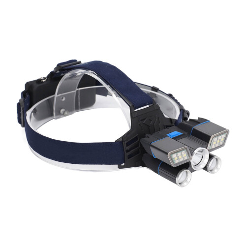 Adjustable Angle Headlamp Super Bright LED Waterproof Rechargeable USB Charging Multiple Lighting Modes Long Range Illumination Hands Free Design For 2