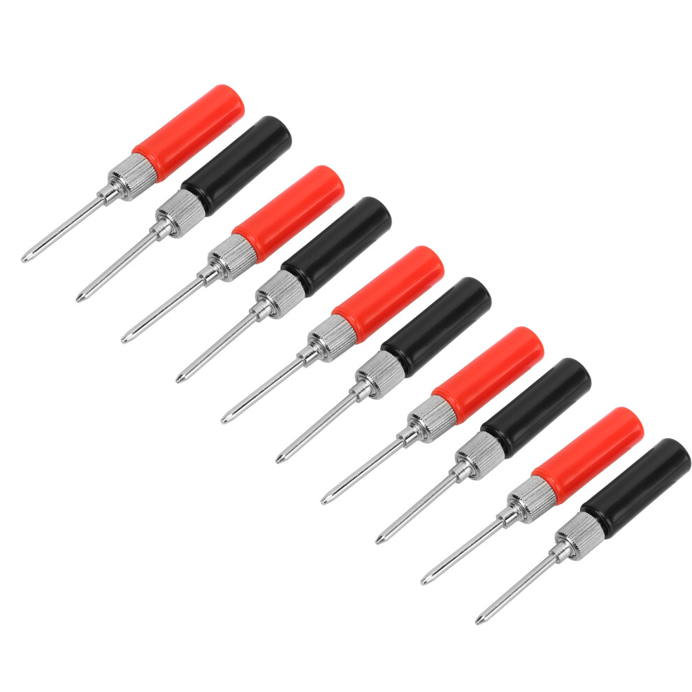 5 Pack Test Lead Probe Pins 2Mm Solderless Red Black 24A 30Vac-60Vdc 4621390473692