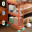 Slim Rolling Storage Cart Navy 3-Tier Plastic 2