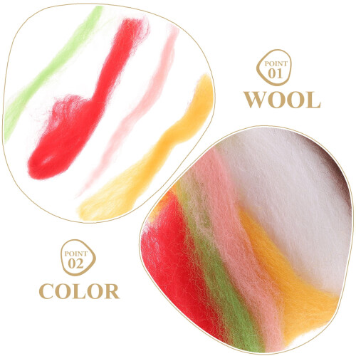 1 Set DIY Wool Felt Material Wool Felt Animal Material Wool Felt Crafts 2