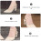 1Pair Snap Button Shoe Straps for High Heels Adjustable Beige PU Bands 6