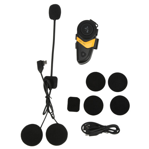 High Performance Motorcycle Bluetooth Headset, Intercom Communication with Waterproof Certification and Glove-Friendly Controls, Compact Design 1