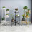 Living And Home (White, 4-Tier) Minimalist Foldable Multi-layer Flower Stand Flowerpot Rack 2