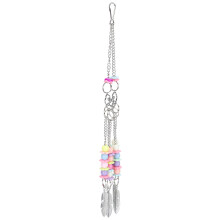 Acrylic Metal Bird Toy Parrot Chew Biting Hanging Cage Accessory