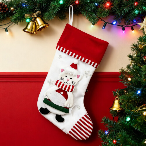 Christmas Stocking Holiday Fireplace Decor 1 Piece 2