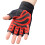 Herren Fitnesshandschuhe, Größe S, Schwarz/Rot 4