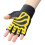Herren Fitnesshandschuhe Medium, Schwarz/Gelb 4