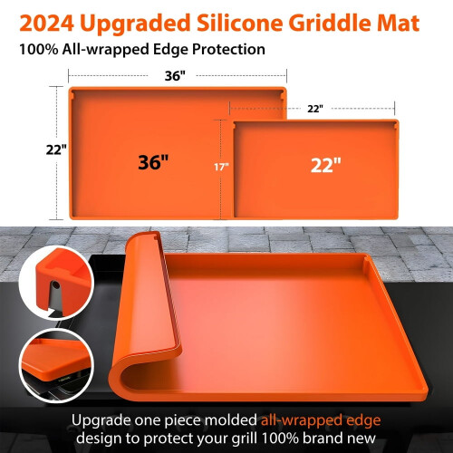 36‘‘ Protective Grill Cover with Weatherproof Orange 1