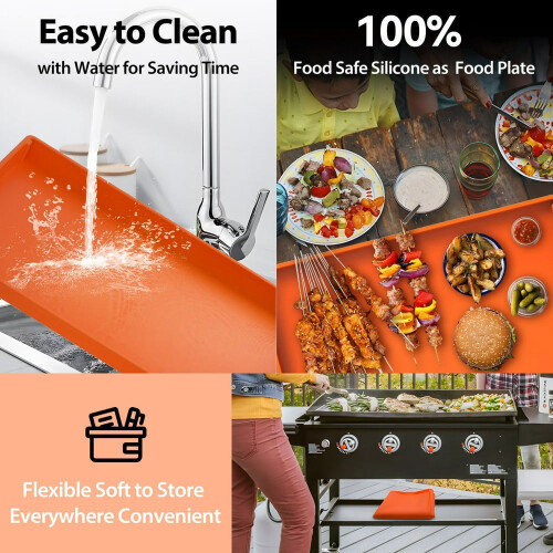 36‘‘ Protective Grill Cover with Weatherproof Orange 2