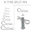 Cotter Pins Assortment Kit Carbon Steel 100 pcs 6 sizes 7