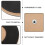 Minkissy Drum Pads Practice Black Rubber Drum Muffler Pad 1Set 7