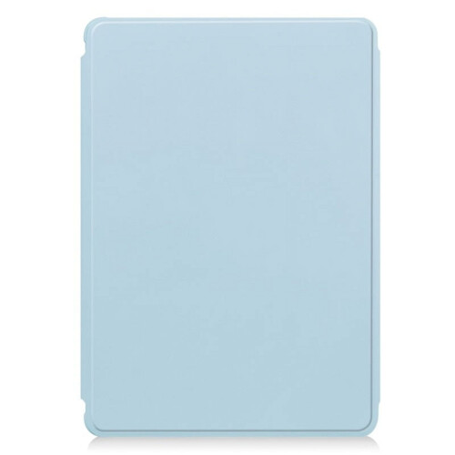 Capa de couro transparente com rotação de 360 e teclado integrado, azul celeste, 11 polegadas, compatível com Samsung Galaxy Tab S9FE. 1