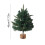 White Flocked Mini Christmas Tree 17.72 in PVC Snow-Covered 3