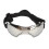 Dog Goggles PC UV Wind Dustproof Silver-Med-Lg 2
