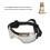 Dog Goggles PC UV Wind Dustproof Silver-Med-Lg 4