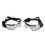 Dog Goggles PC UV Wind Dustproof Silver-Med-Lg 12