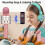 Ασύρματο μικρόφωνο καραόκε Bluetooth για παιδιά 4–15 ετών, μωβ – διασκεδαστικό 5