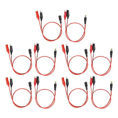 Secure Connection DC Cable With Alligator Clips Pure Copper Thickened Dual Wire Core12V DC Power Connector Battery Charging Multimeter Testing 1