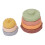 Developmental Teething Learning Stacker with Unique Textures, Educational Baby Toy Featuring Visual Exploration, Squeeze Play Interactive Rings, Safe 5