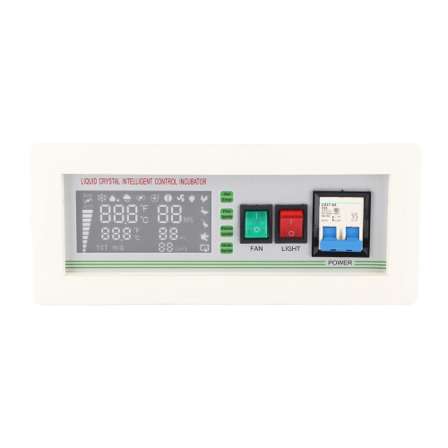 Smart Egg Incubator Temperature Controller Thermostat with Automatic Cooling Ventilation Humidity Sensor Probe Five Modes Selection Four Screen 1