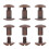 DIY Accessories Kit For Leather Craft, Reusable Screws Rust Proof Decorative Rivets Adjustable Fastening Durable Hardware Smooth Surface Binding 5