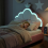 3ft Single Upholstered Bed Velvet with LED Light 5