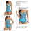 Μαγιό Tankini δύο τεμαχίων από νάιλον tricot υψηλής ποιότητας, με επένδυση μπροστά και 7