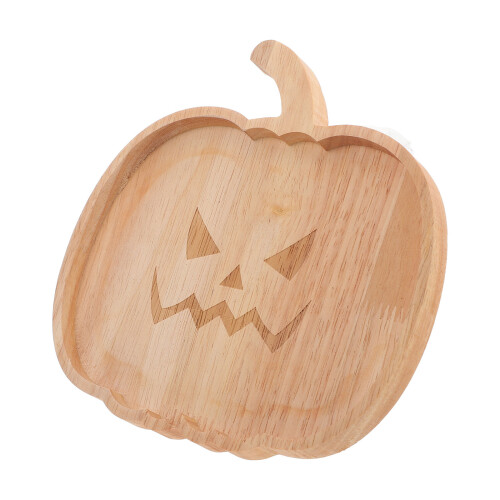 3Stk Holz Obsttablett Halloween Snackschale & 1