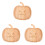 3Stk Holz Obsttablett Halloween Snackschale & 4