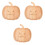 3Stk Holz Obsttablett Halloween Snackschale & 5