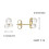 Gold Plated Shell Pearl Stud Earrings 4