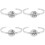 4Stk Damen Bangle Armband Geburtstagsgeschenk 6