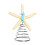 Natural Christmas Tree Topper, 8.7", Rustic Blue Chic Style Decor – Compatible with Most Trees 2