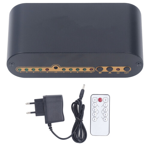SPDIF Optical 4x2 Switcher 4 In 2 Out, Aluminum 1