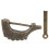 Decorative Combination Lock Vintage Lock Fish Shaped Antique Bronze Chinese Padlock, Classic Design Metal Fish Lock Multi-function Fine Workmanship 8