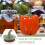 Pumpkin Shape Ceramic Container For Candy Beans Tea Storage 4