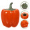 Pumpkin Shape Ceramic Container For Candy Beans Tea Storage 6