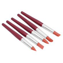 5pcs Silicone Clay Shaper Set Portable Sculpture & Art Tool in Red