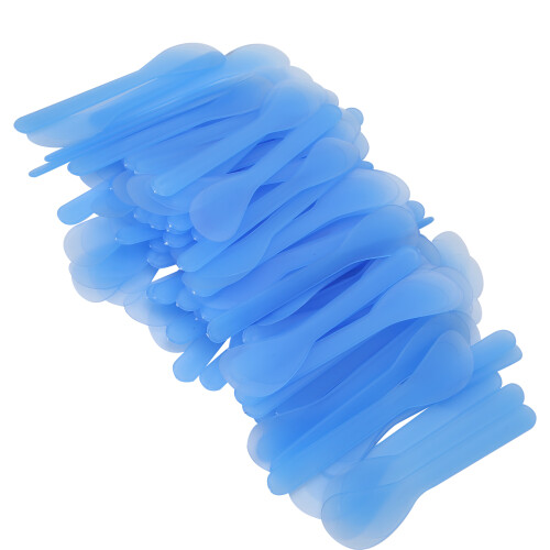 Lightweight Design Cosmetic Spatula All-Rounder Use Smooth Surface Plastic Spoon For Face Mask Application And Beauty Sampling 2