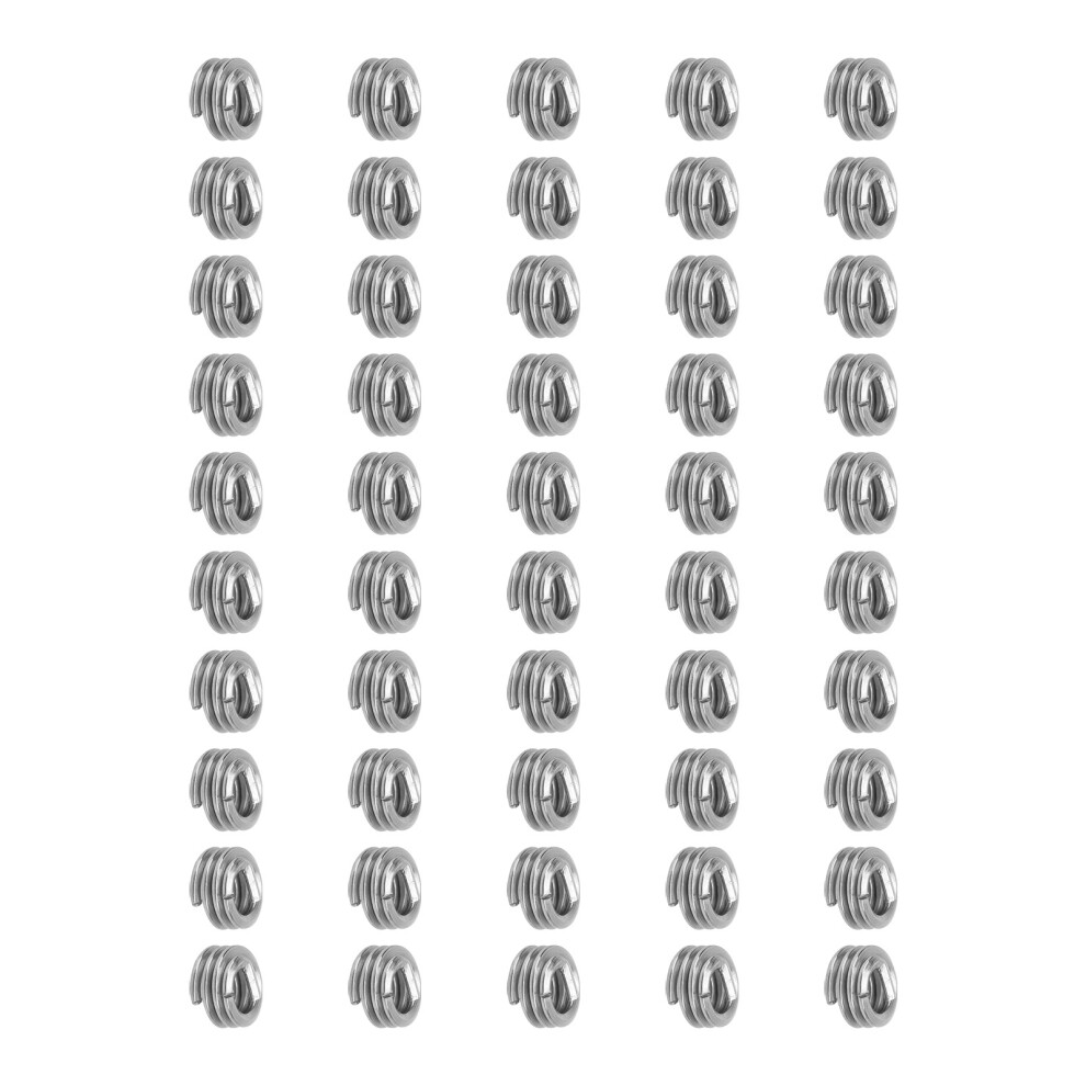 50Pcs Sus304 Wire Thread Insert Set 6Â32 For Aluminum, Plastic Repair 4631388297360