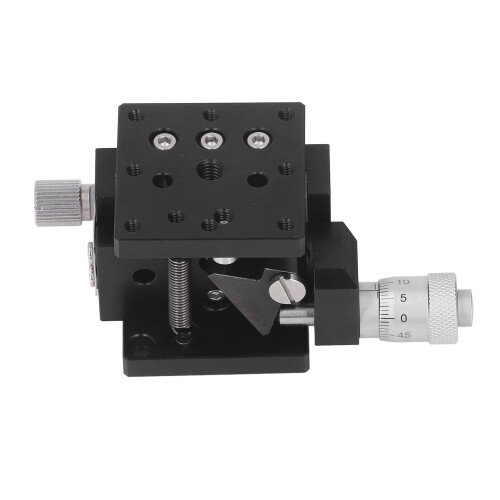 Aluminum Alloy Manual Linear Stage With Cross Roller System Micrometer Adjustment High Accuracy Stable Performance For Quantitative Movement In 2