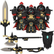 3pcs Medieval Warhammer Forbidden Army Skyhawk Terminator Blade Pro Guard Building Blocks Anime Minifigures Toy