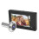 Campainha de vídeo inteligente para porta de apartamento com tela LCD de 4,3 polegadas, visor digital, câmera olho mágico, ângulo amplo de 105 5