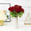 Rosa vermelha hiper-realista de 40 cm (16 polegadas) – Haste única 5