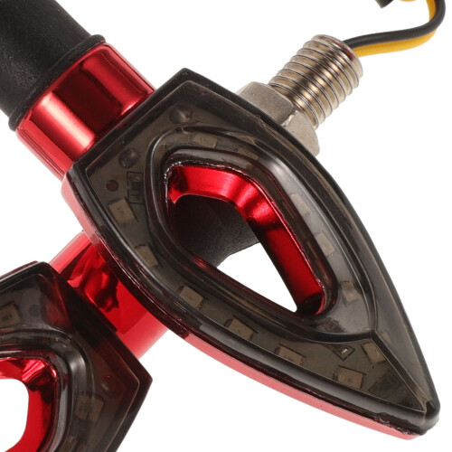 Φλας μοτοσικλέτας με LED Red2Pcs ABS για αδιάβροχη και αντικραδασμική απόδοση 2