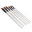 6Pcs Nylon Paintbrush Set, Soft Wool, Durable, Short Handle 12