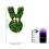 Hortensia artificiel en forme de lapin, vert 8